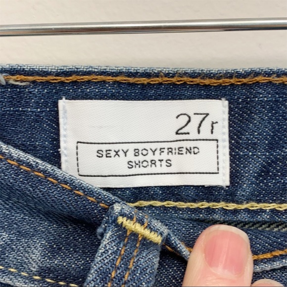 Gap 1969 Sexy Boyfriend Distressed Denim Shorts - Picture 5 of 8